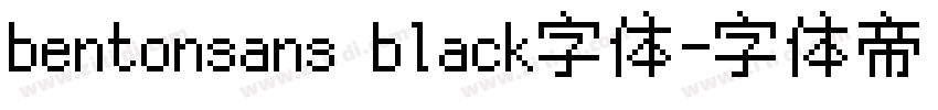 bentonsans black字体字体转换